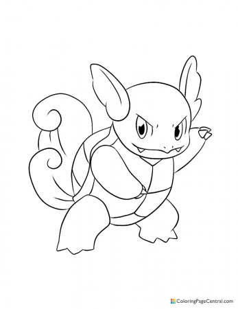 Pokemon - Wartortle Coloring Page | Coloring Page Central