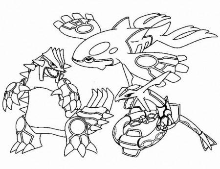 Kyogre Groudon Rayquaza | Pokemon coloring pages, Pokemon coloring, Cute  dragon drawing