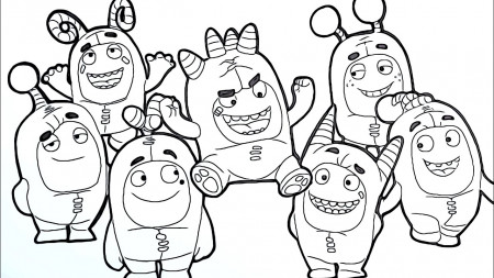 Magical coloring box | oddbods characters coloringpages - YouTube