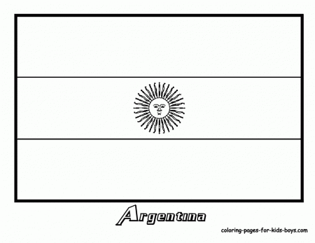 Argentina Flag Coloring Pages To Print Geography And History Latin ...