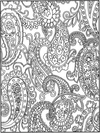 11 Pics of Paisley Doodle Coloring Pages - Adult Paisley Coloring ...