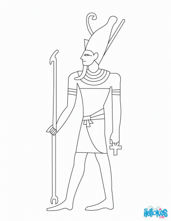 PHARAOH coloring pages - PHARAOH OF EGYPT online for free