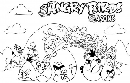 Angry Birds Seasons Coloring Page