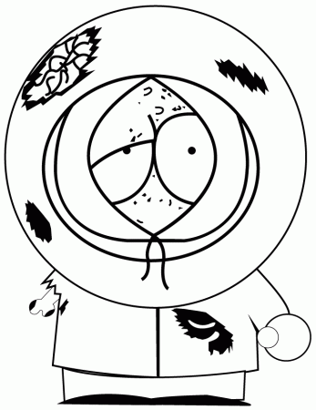 Kenny from south park Colouring Pages