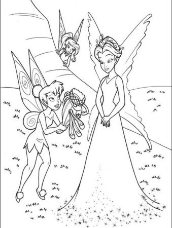 Print Vidia Tinkerbell Queen Clarion Coloring Pages or Download 