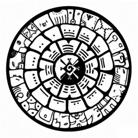 Images of Mayan calendar coloring pages | Coloring Pages