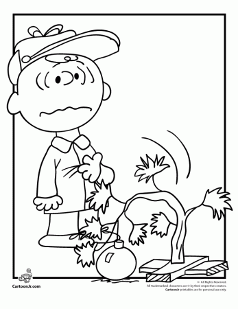 A Charlie Brown Christmas Coloring Pages | FONTS AND PRINTABLES | Pin…