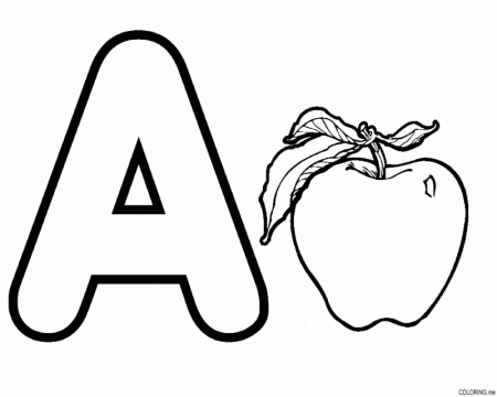 A LETTER Colouring Pages Letter A Coloring Sheets For Preschoolers 