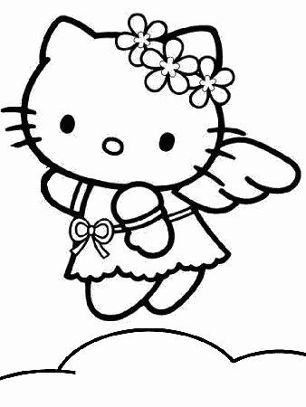 Pictures of hello kitty to color | coloring pages for kids 
