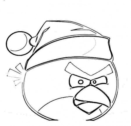 Angry Birds Coloring Pages Blackbird Angry Birds Christmas 
