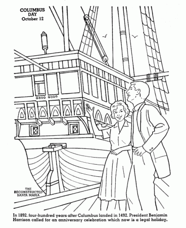Columbus Day Coloring Pages 88 | Free Printable Coloring Pages