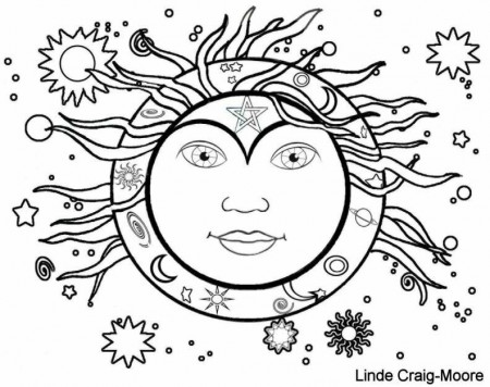 Midsummer Sun coloring page | (coloring/crafts)