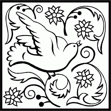 Coloring Pages Dove Page 40 Images