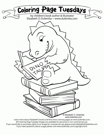 dulemba: Coloring Page Tuesday and e's news