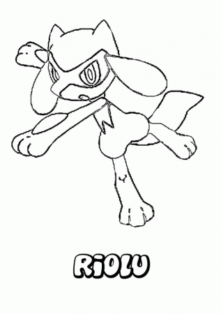 Rioulu Pokemon Coloring Pages : New Coloring Pages