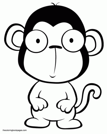 Coloring Pages Of Baby Monkeys 144 | Free Printable Coloring Pages