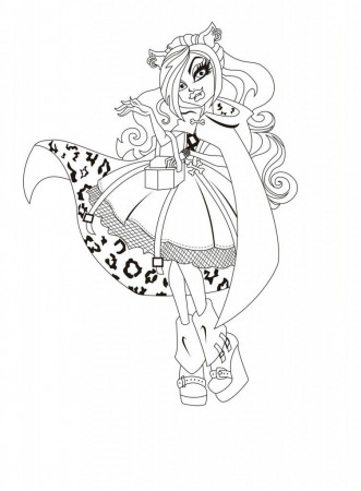 Monster High Coloring Pages for Kids- Coloring Book Pages