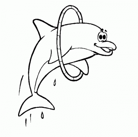 Dolphine play Colouring Pages (page 2)
