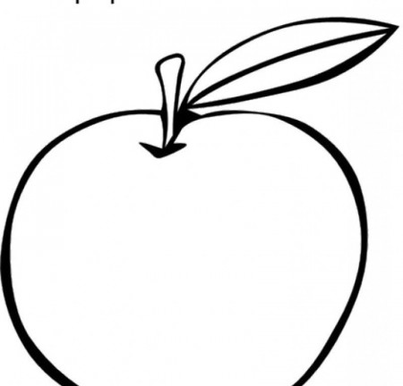 A Is For Apple Coloring Page - Kids Colouring Pages