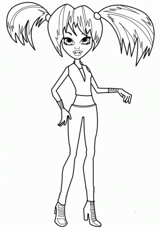 Monster High Feel Confused Coloring Pages - Monster High Cartoon 