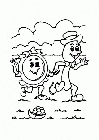 Preschool Coloring Pages Friends | Free Printable Coloring Pages
