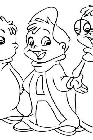 alvin and the chipmonks Colouring Pages (page 2)