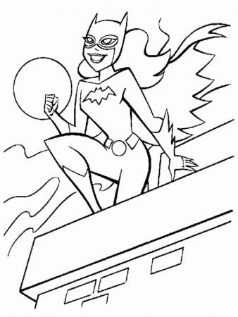 Batgirl coloring pages for kids | Great Coloring Pages