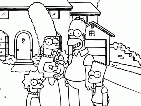 Funny Face The Simpsons Father Coloring Pages For Kids Coloring 