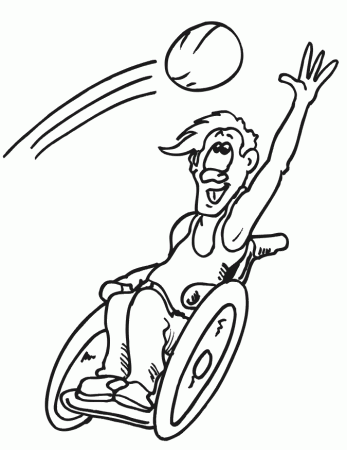 Download Printable Wheelchair Basketball Coloring Pages Or Print 