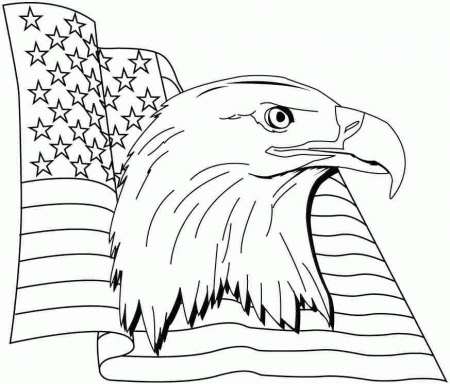 Animal Eagle Coloring Sheets Printable For Little Kids - #7695.