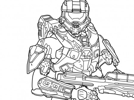 Halo 4 Coloring Pages