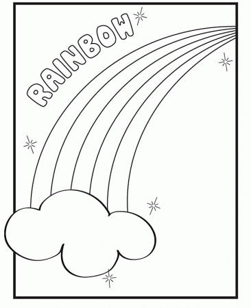 Rainbow Coloring Pages and Book | UniqueColoringPages