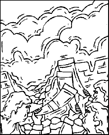 walls of jericho Colouring Pages (page 2)