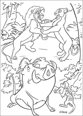 y pumba Colouring Pages
