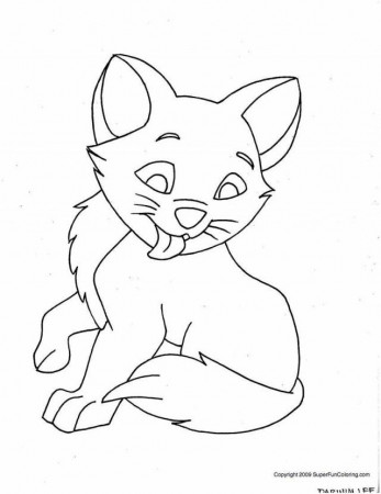 Printable Cat Coloring Pages Coloring Book Area Best Source For 