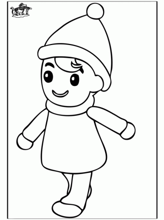 Little boy 2 - Children coloring page