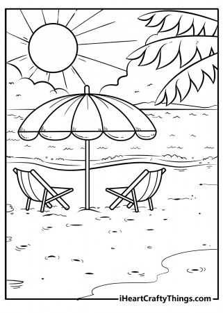 Printable Beach Coloring Pages (Updated 2022)