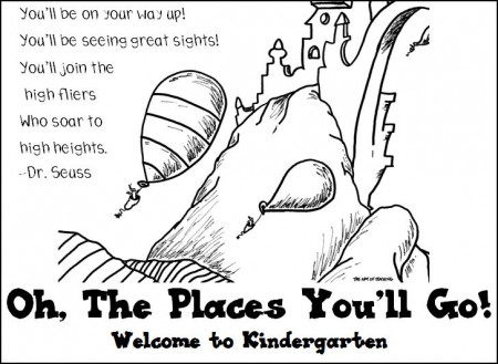 Dr Seuss Coloring Pages Oh The Places Youll Go free image download