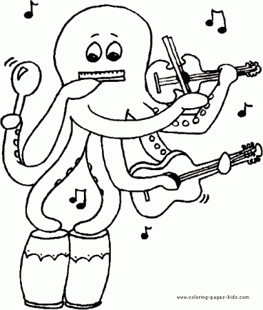 Music color page - Coloring pages for kids - Miscellaneous coloring pages -  printable coloring pages - color pages - kids coloring pages - coloring  sheet - coloring page - coloring book - kid color page - pirates - clowns -  cowboys - misc