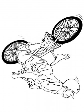 Cycling Coloring Pages - Free Printable Coloring Pages for Kids