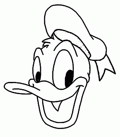 Donald Duck Happy Donald Duck Coloring Page | Wecoloringpage