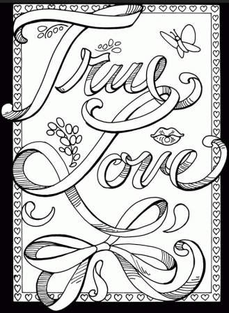 Printable Love Coloring Pages For Adults Coloring Panda within ...