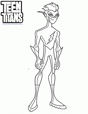 teen titans go coloring pages flash kid teen titans go Cartoons