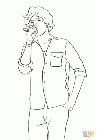 Harry Styles coloring page | Free Printable Coloring Pages