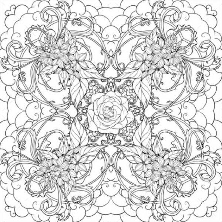 11+ Coloring Pages For Adults - JPG, PSD, Vector EPS | Free ...