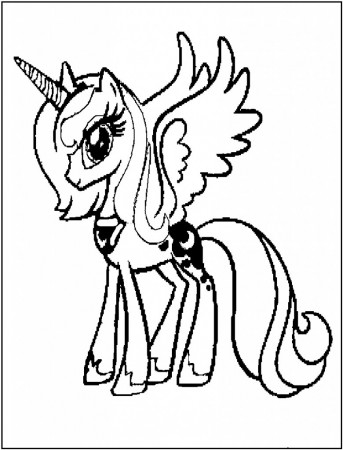 My Little Pony Luna Coloring Pages #569 My Little Pony Coloring ...