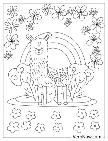 Free LLAMA Coloring Pages & Book for Download (Printable PDF) - VerbNow