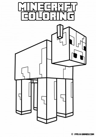 Minecraft Animal Coloring Pages - GetColoringPages.com
