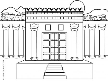 Solomons Temple- Coloring Page Â« Crafting The Word Of God