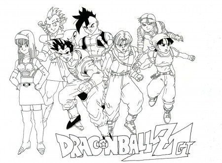 Oob Bulma Trunks Yamcha Videl and Warriors - Dragon Ball Z Kids Coloring  Pages